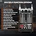 Fuel Injector Cleaner Machine 4 Cylinder Ultrasonic Fuel Injector Cleaner Tester 9 Test Modes Auto Fuel Injector Cleaner Tester Kit for 5V&12V Motorcycle Car Injectors