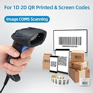 OBZ Lettore Codice a Barre 2D 1D Lettore Barcode USB Cablato Lettore QR Code per PDF417 Data Matrix Scanner di Codice a Barre Palmare Scansione Automatica dello Schermo Pistola Barcode per PC MAC POS