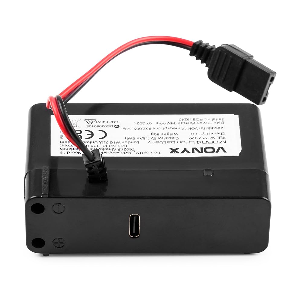 Batería Recargable de Iones de Litio 5V Vonyx MRB04 para megáfono MEG025