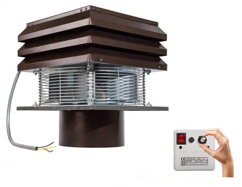 Caperuza Giratoria Para Chimenea De Acero Inoxidable - Base Redonda, Varias Tallas Disponibles