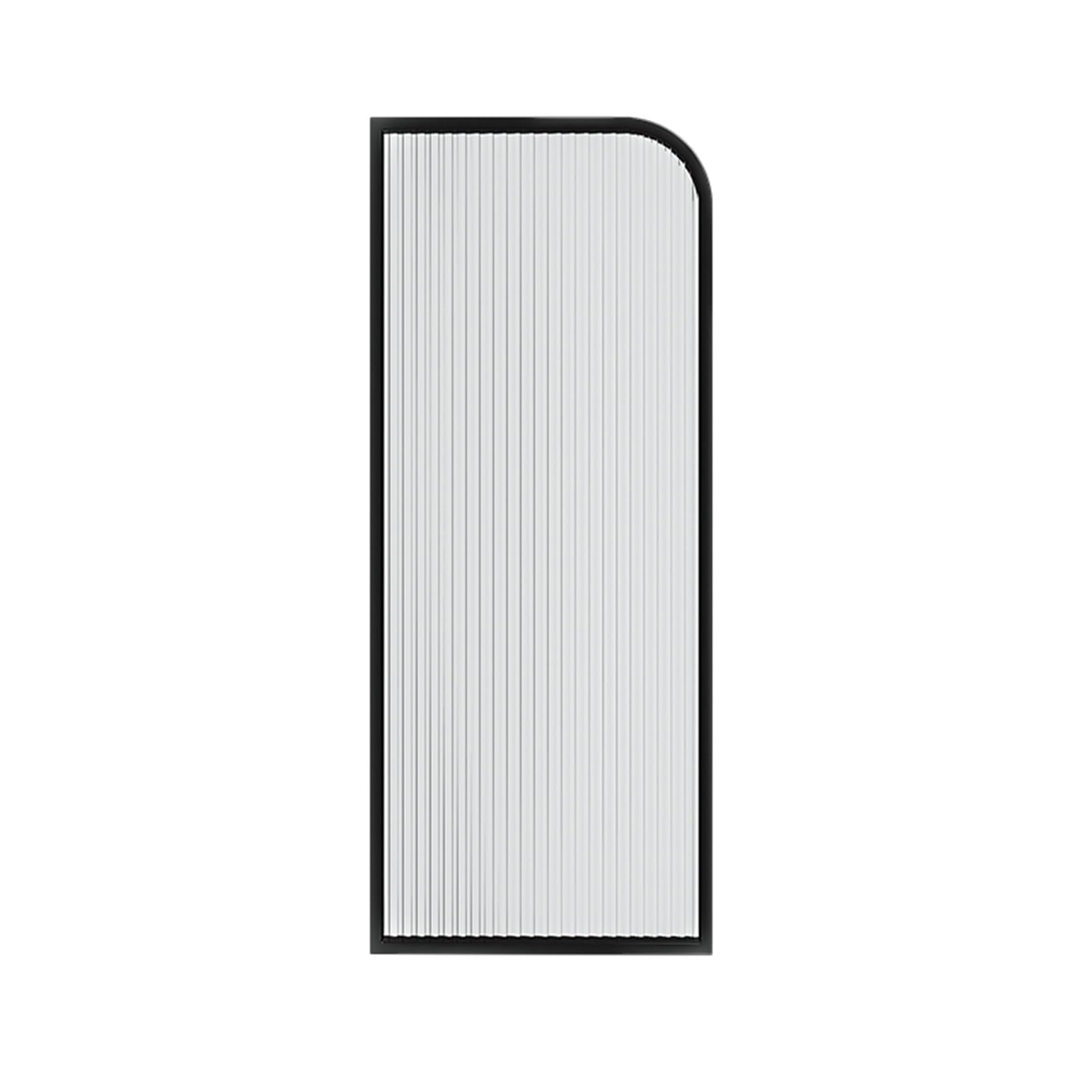 Pannello divisorio in Legno Impermeabile per WC - Facile da installare, divisorio per orinatoio per Asilo Nido, Pannello deflettore Lavabile (Nero, 40x100 cm)