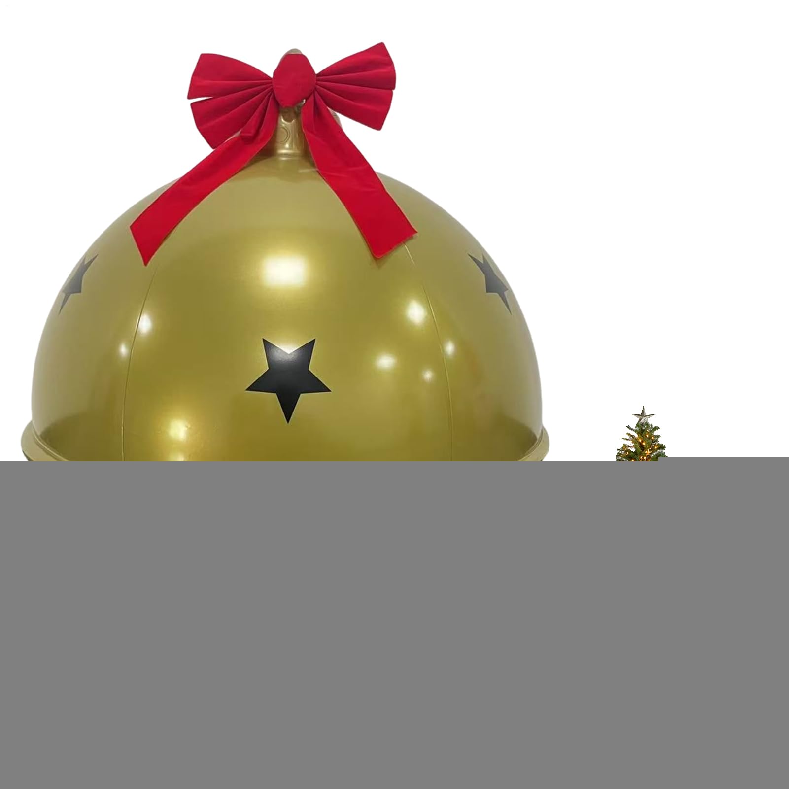 Boules de Noël gonflables étanches qui résistent au vent et à la pluie sur porche
