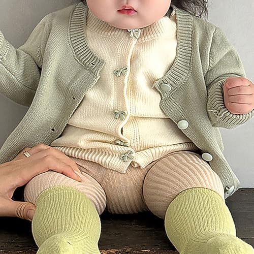 Toddler Cute Knit Cardigan Sweaters Baby Girls Bowknot Embroidery Button Down Thermal Sweaters Fall Winter Knit Sweater4
