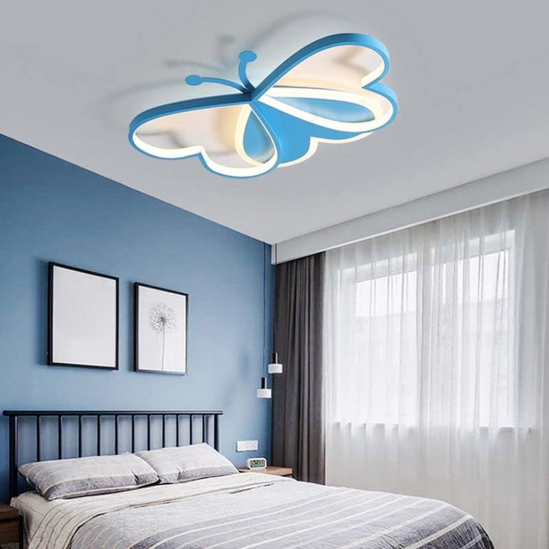 Miniatura 9 de LITFAD Lámpara de techo moderna Art Deco con luces regulables, lámpara de techo de dibujos animados encantadora habitación de niños de 20 pulgadas,