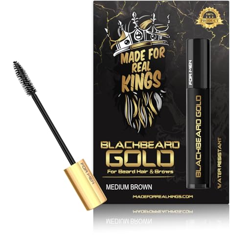 Blackbeard Gold Beard and Brow Tint, Medium Brown, For Men