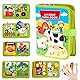 XEERUN Busy Board ab 1 Jahr, 3D Quiet-Book mit Bauernhof Thema, 20-in-1 Busy Book Filzbuch, Montessori Spielzeug ab 1 für Junge Mädchen, Kleinkinder Activity Board