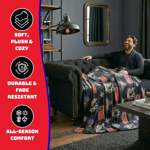 Image of WWE Cody Rhodes Main Event Champions Bedding Super Soft Throw Blanket, 70 in x 50 in, (Officially Licensed Product) By Franco