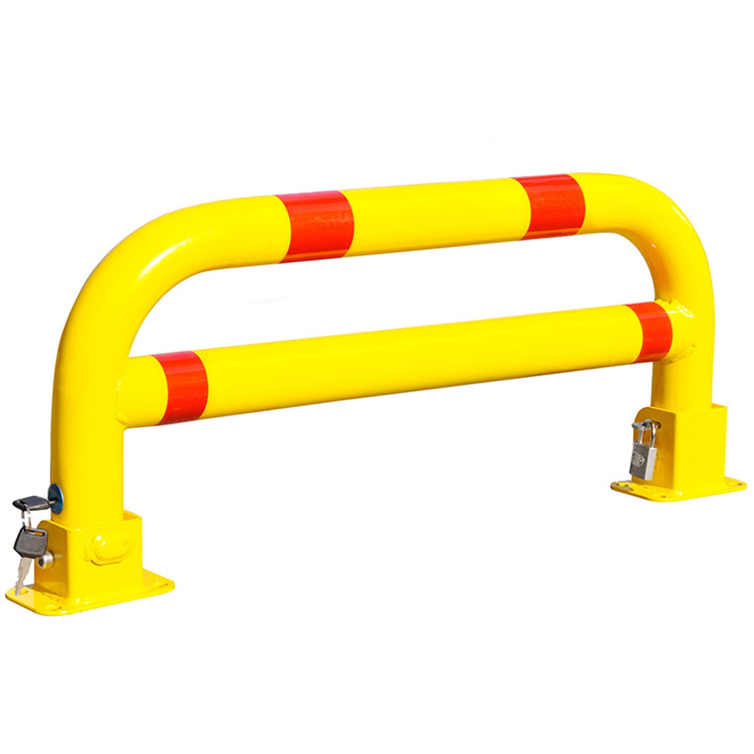 SaryEdge Folding Parking Bollard Lockable,Private Car Parking Latch Space Lock, Space Saver Car Park Driveway Guard Saver,