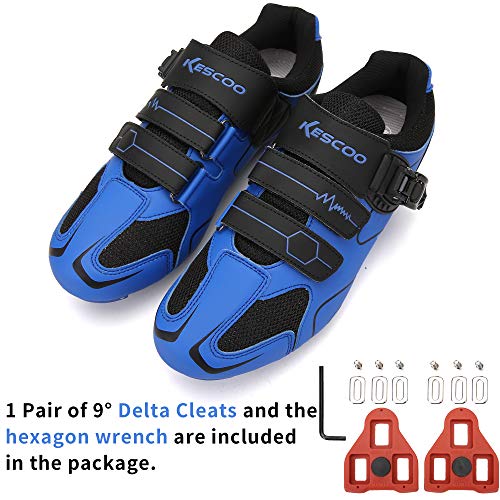 Image of Unisex Cycling Shoes Compatible with pelaton Indoor Road Bike Riding Shoes for Men and Women Delta Cleats Clip Outdoor Pedal