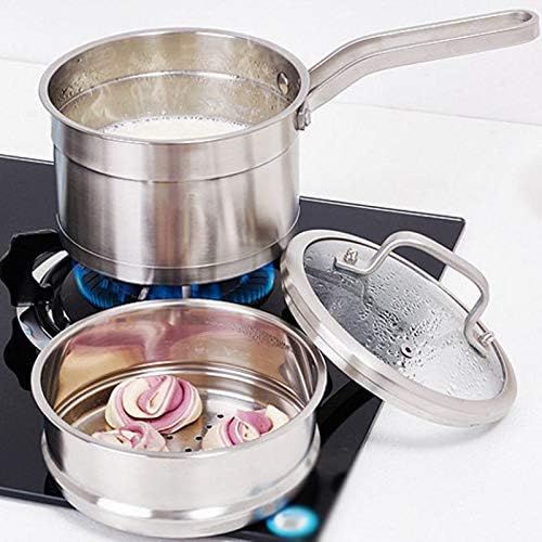 Stainless Steel Small Steamer Single and Layer Baby Food Supplement Uncoated Pot Small Household Steamer