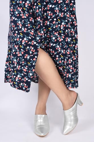 Image of TRYME Fashion Pointed for Party and Formal Occasions Mules Cone Block Heel Sandals for Girls & Women