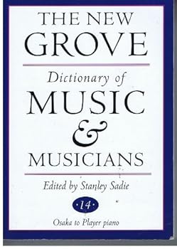 Paperback The New Grove Dictionary of Music and Musicians: Vol 14 - Osaka to Player piano [Unknown] Book