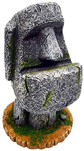 Portalápices de la isla de Pascua Estatua de la pluma titular elegante cepillo de dientes de resina arenisca organizador de escritorio creativo papelería almacenamiento oficina