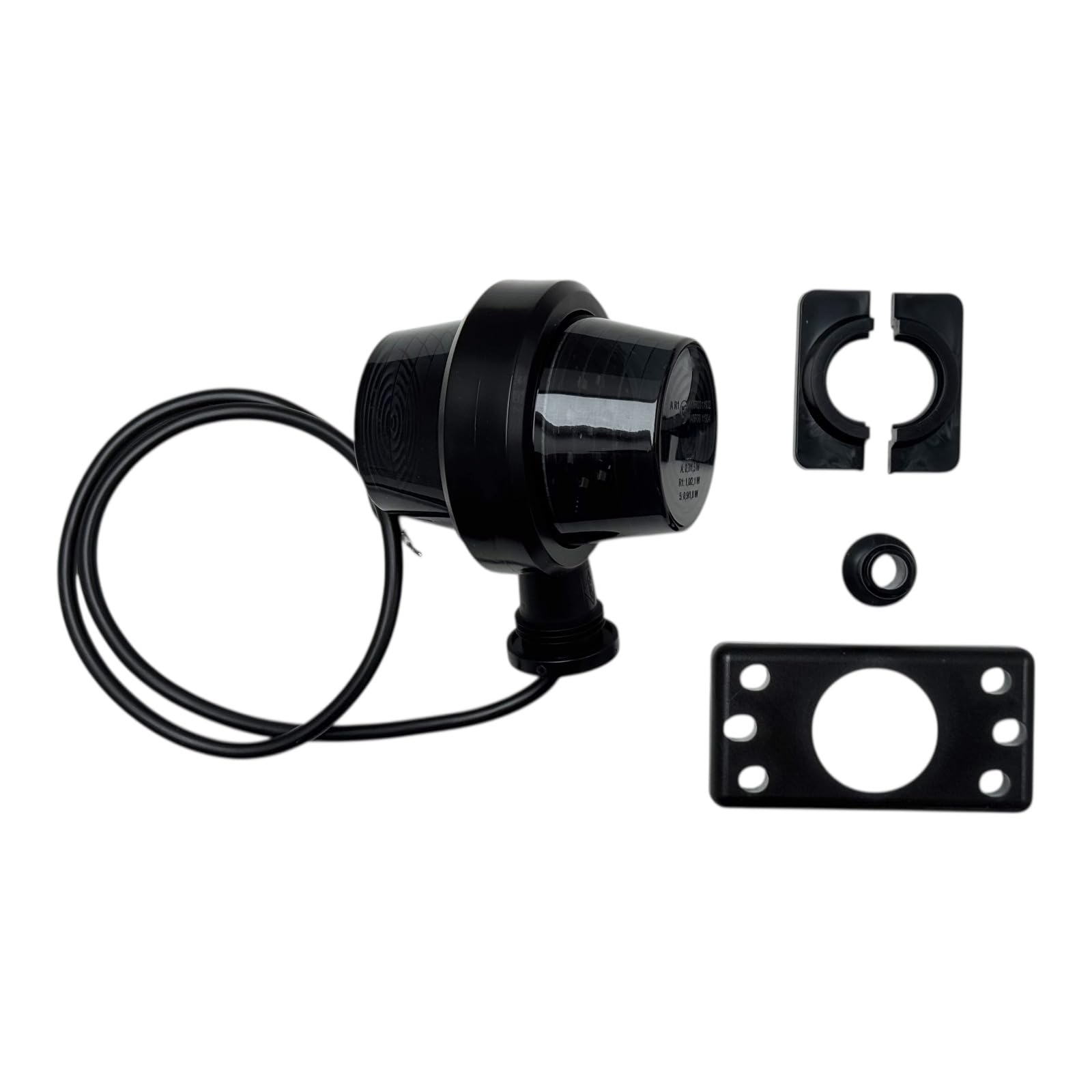 2x LED Umrissleuchte Begrenzungsleuchte 12V 24V - E9 Zulassung IP68 Wasserdicht - Positionsleuchte Rot Weiß Orange Set für LKW Anhänger Traktor Wohnwagen (Kurzer Arm - Weiß & Rot)
