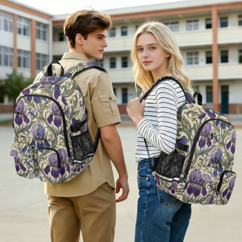 Mochilas de viaje con diseño de iris para escapadas de fin de semana 6