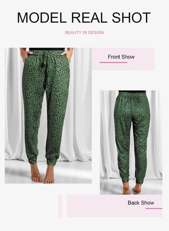 Image of Dokotoo Womens 2026 Soft Casual Drawstring Tie Elastic Waist Loose Jogger Pants with Pockets
