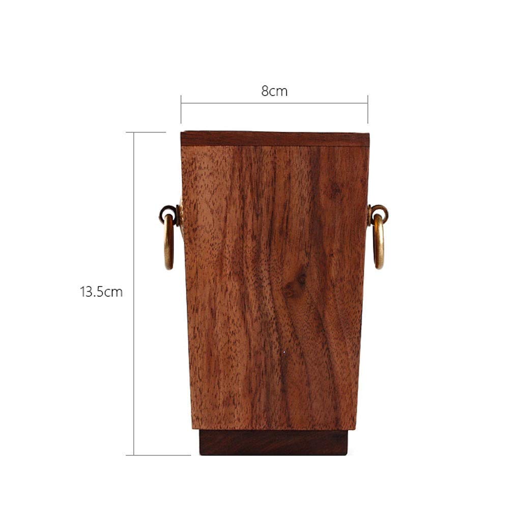 Portapenne Multifunzionale in Legno retrò Grande Inserimento Penna Ufficio Forniture di cancelleria semplici Secchio portaoggetti da Tavolo