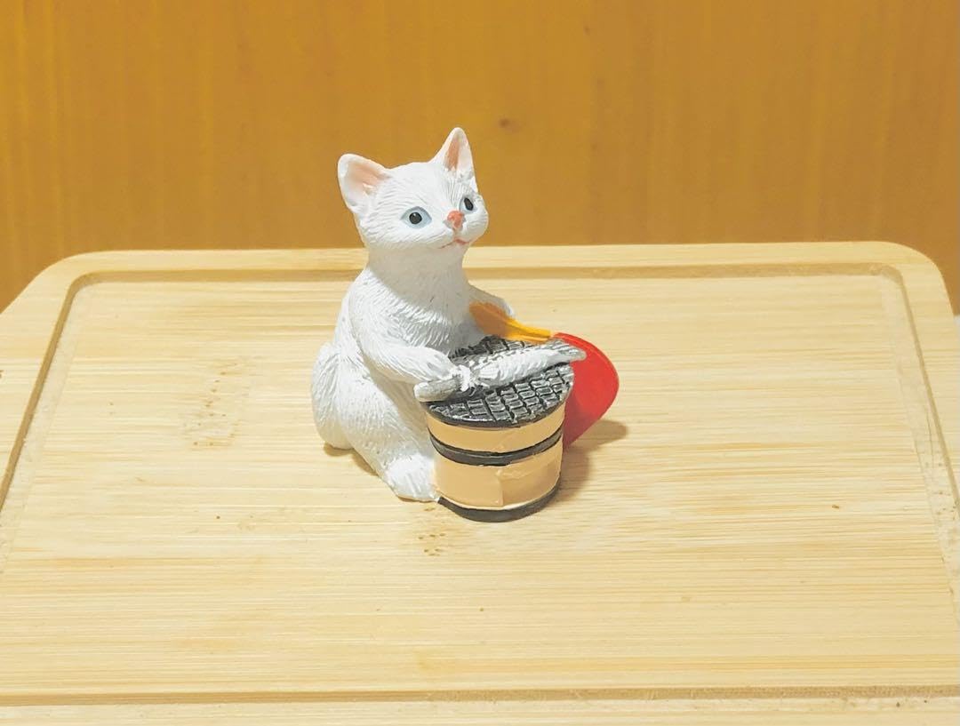Amazon.co.jp: レジン置物 ネコ DAISO 白猫 : ホーム＆キッチン