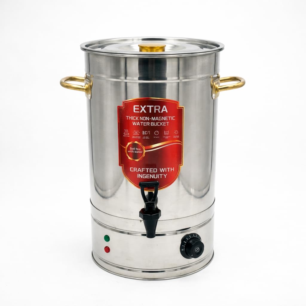 Shopper Hub 2800W SS 304 Electric Water & Milk Boiler 30L Net (48L Gross) | Stainless Steel Commercial Tea Coffee Boiler with Tap | Hot Beverage Dispenser for Hotel, Cafe, Restaurant-image-40