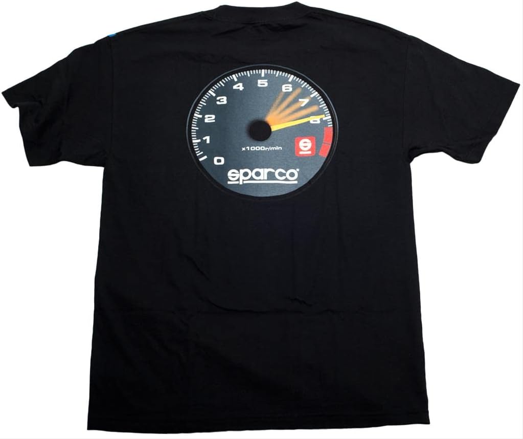 Sparco SP01600NR4XL TACH XL Black T-Shirt