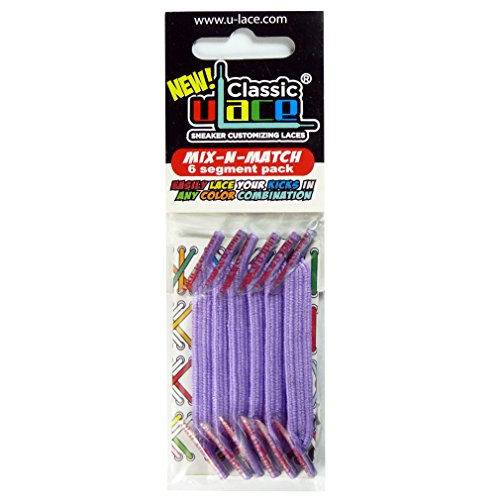 U-LACE - Lacets skate Lavande - Lavander - Lacets élastiques révolutionnaires sans laçage - Mixez à l'infini nos 20 couleurs disponibles