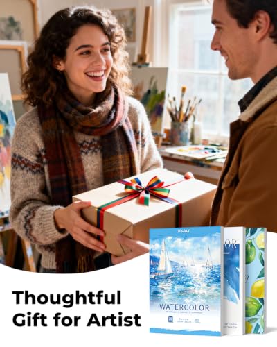 20-Sheet JusArt 9" x 12" Cold-Press Watercolor Paper Pad (140lb/300gsm, Sky or Light Blue Cover) $3.99 + Free Shipping w/ Prime or on $35+ + 50% Of... - image 8