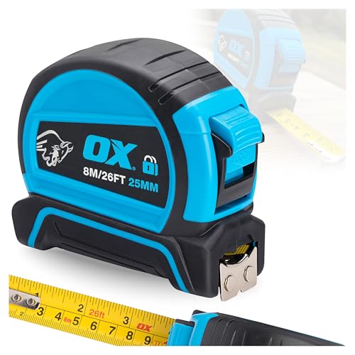 Cinta Métrica OX Pro Dual Auto Lock 8m Azul miniatura 1
