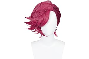 Vibrant Wisps: Magenta Cosplay Wig Anime Costume