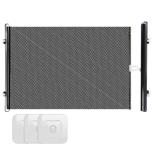 Cancelletto Per Bambini, Cancelletto Retrattile per Scale, Alto 50cm/58cm, Estensibile Fino A 125 Cm, Recinzione di Sicurezza per Scale, Porte, Corridoi E Uso Esterno