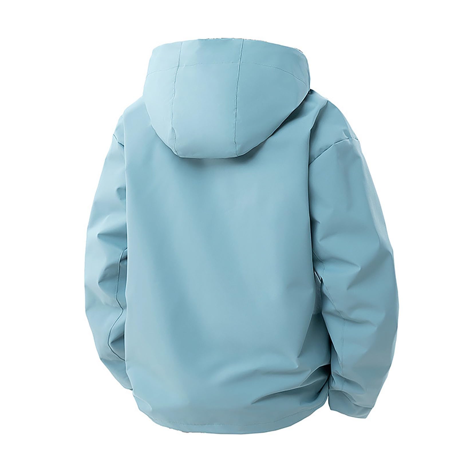 Giacca a vento da uomo con cappuccio, taglie forti | Giacca da escursionismo leggera, impermeabile, durevole, per attività all'aperto, in softshell, regolabile, 2026