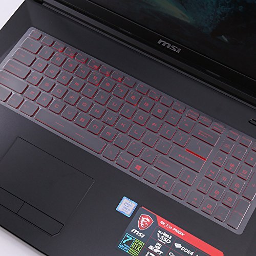 For Msi Gaming Laptop Keyboard Cover For 15.6" Msi Gp65 Gl65 Gf62 Gp62 Gl62M Gt62Vr Gf62Vr Ge63Vr Gs63 Gs63Vr, 17.3 Inch Msi Gs75 Ge75 Gf75 Gl72M Gf72Vr Gv72 Gp72 Gs73 Gs73Vr Gt73Vr Ge72 Keyboard Skin #TOP3