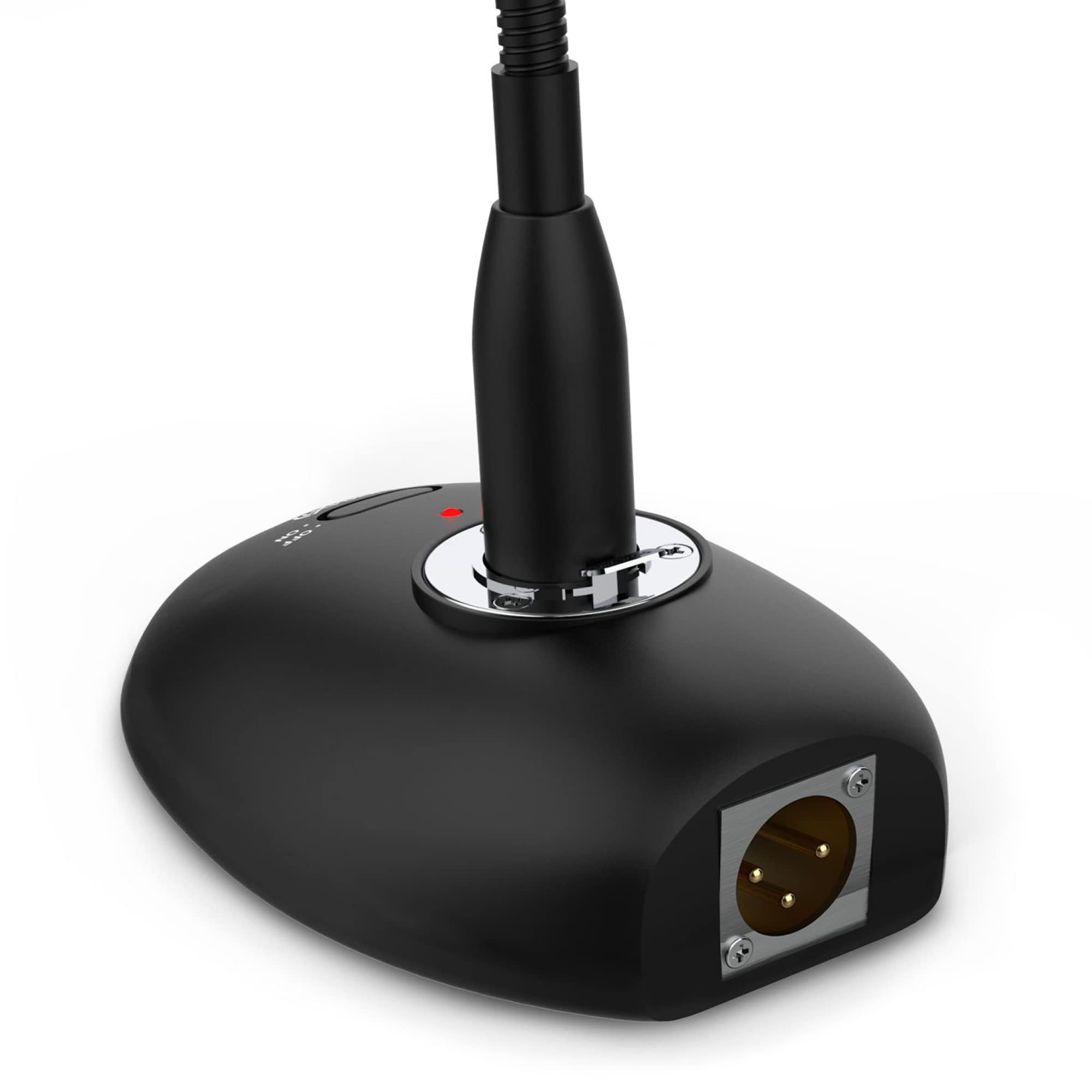 Audibax BMG20 - Microphone de Conférence - Microphone à Condensateur Cardioïde - Distance de Réception du Son 50 cm - Comprend Le Microphone, Le Câble et la Bonnette - Bouton on/Off - Connexion XLR