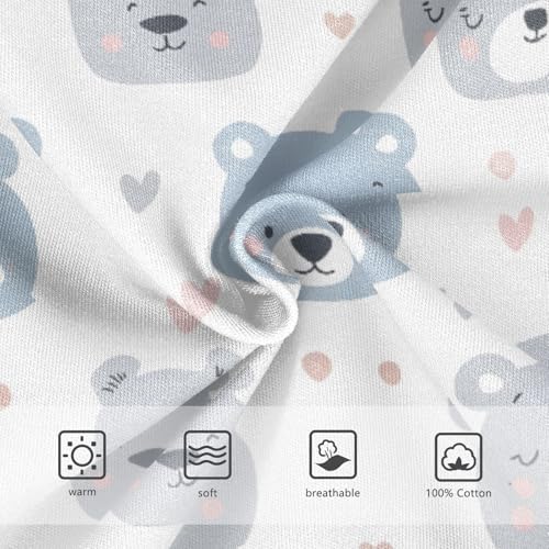 Cute Fat Bear Face Boys' Underwear 100% Cotton Boys' Briefs Soft Toddler Underwear3