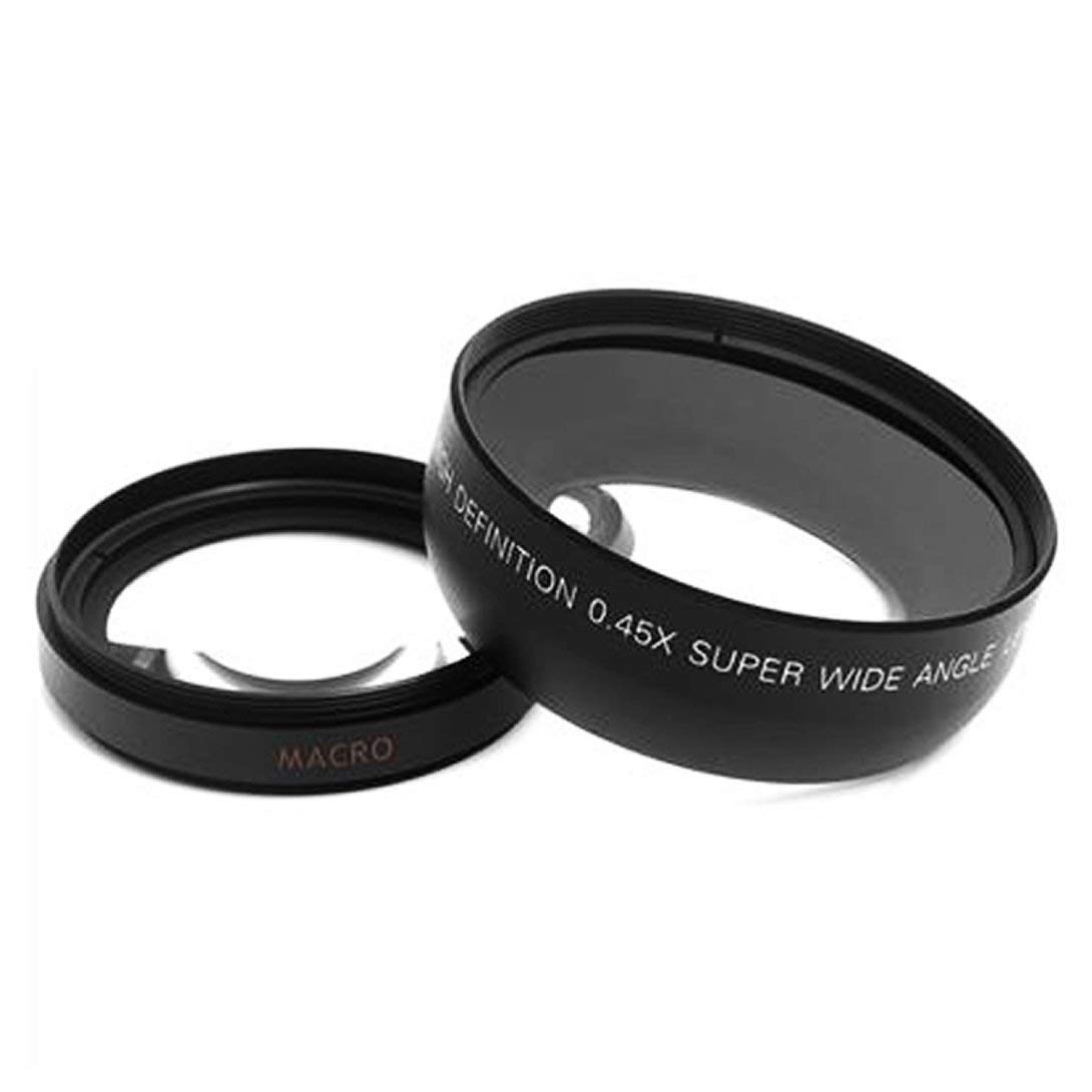 Objectif macro grand angle pour Nikon D3200 D3100 D5200 D5100 Noir 52 mm