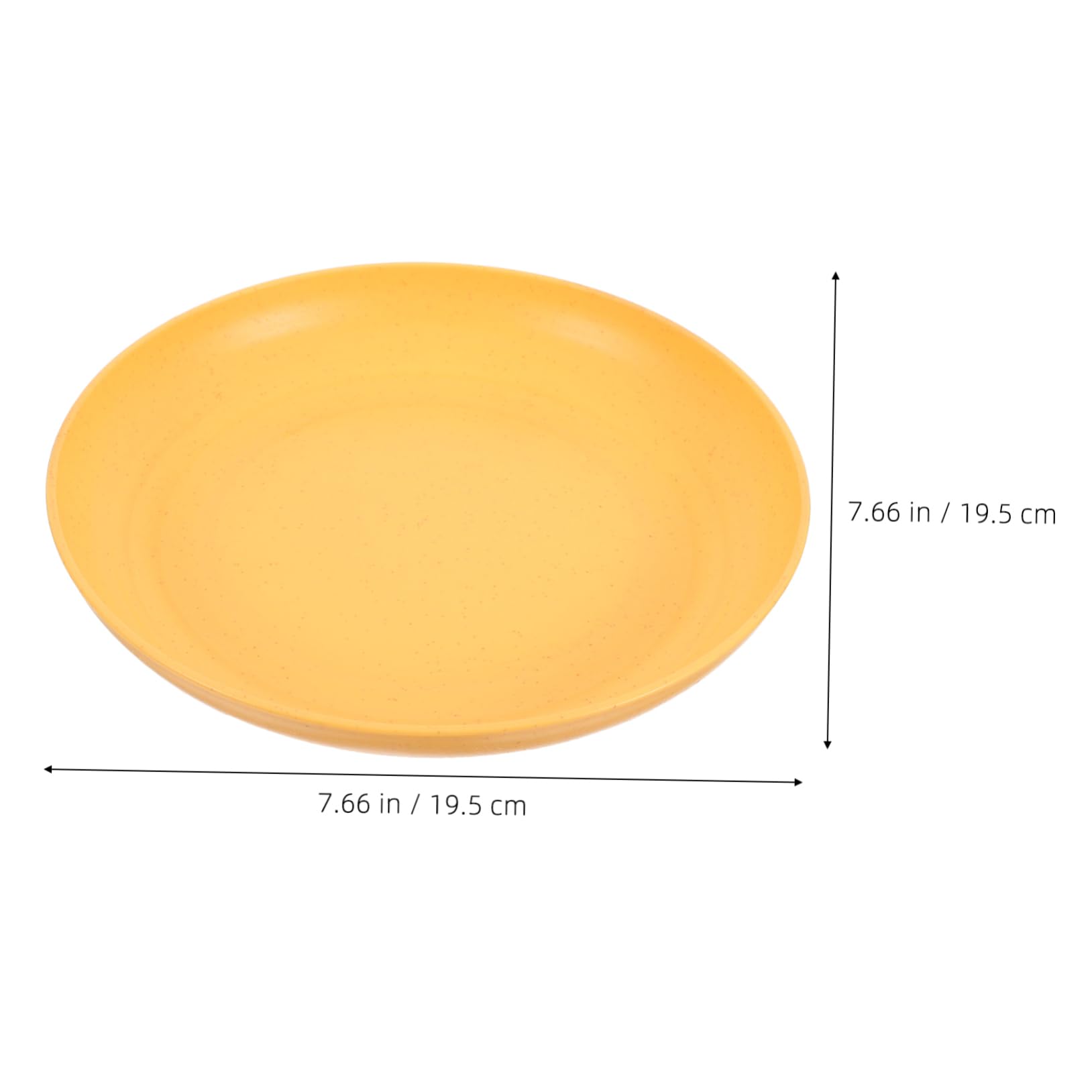 GLEAVI 4 Pcs Unbreakable Dinner Plates Reusable Wheat Straw Dish for Fruit Snacks and Meals for Outdoor Camping Parties and Birthdays
