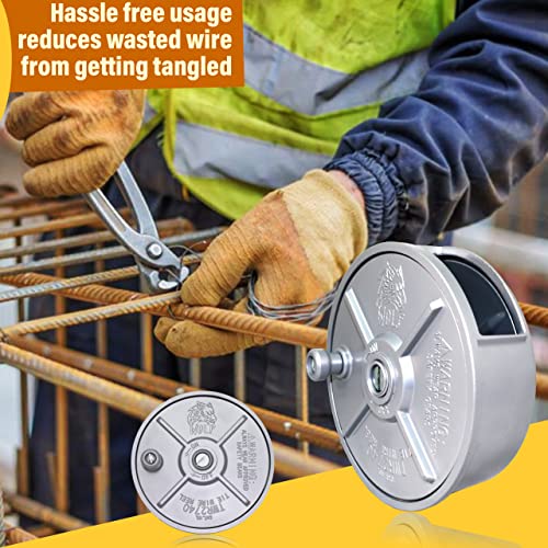 Wolf Industrial Products TWR2740 Wolf 6.25’’ Aluminum Tie Wire Reel Coil Holder Wheel thumb #2