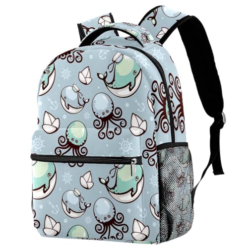 Sac à dos ordinateur portable rayures rouges et vertes - Sac d'école