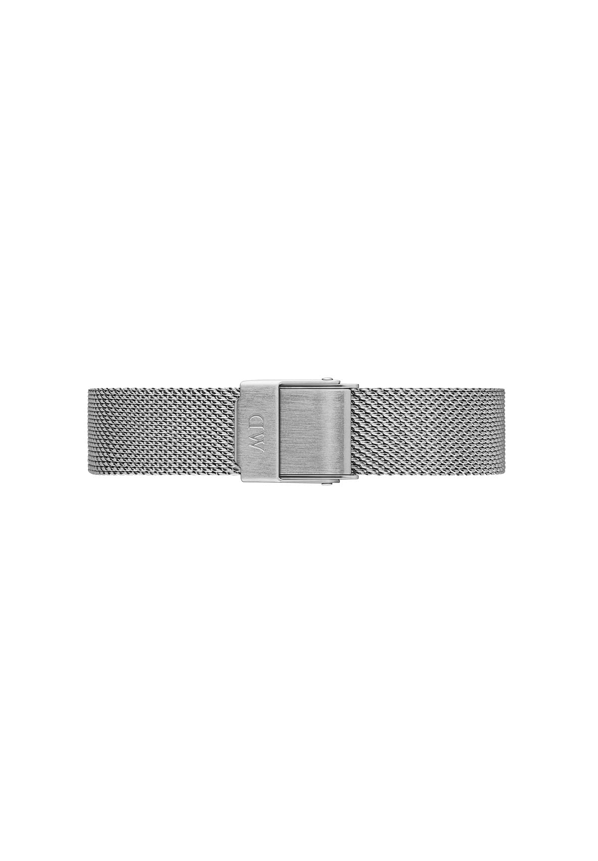 Daniel WellingtonPetite Silver Watch Strap - 12mm Mesh Metal Watch Band for Women, 316L Stainless Steel, Soft & Lightweight, Sliding Clasp