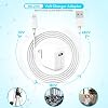 [3 Pack] iPad Charger, iPhone Charger MFi Certified Long Lightning Cable 10 Foot Lightning Charging Cord with 12W Wall Foldable Block Portable Travel Plug Charging for iPad/iPadMini/iPadAir, iPhone
