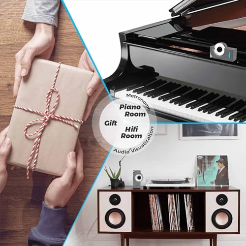 Image of Vibromystic - Ferrofluid Sound Visualizer, Dancing Ferrofluid Speaker Mate Music Rhythm Lamp, Computer Office Desktop Decor (Color : B)