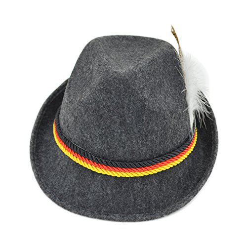 Adult Felt Swiss German Alpine Bavarian Oktoberfest Hat Cap3