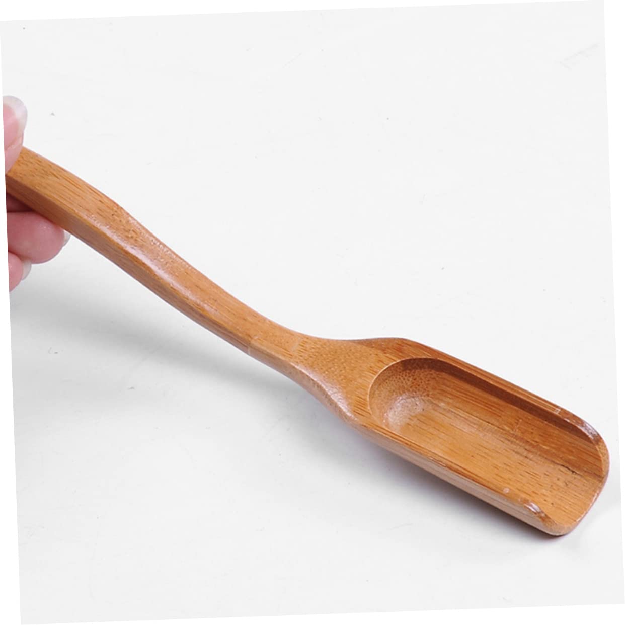 OHPHCALL 6Pcs Tea Spoons Long Handle Curved Scoops Tea Accessories and Scoop for Tea Lovers