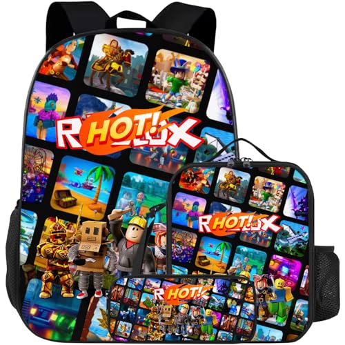 Game Backpack 3PCS Leisure Daypack Shoulder Bag Travel Sports Double Strap Backpacks