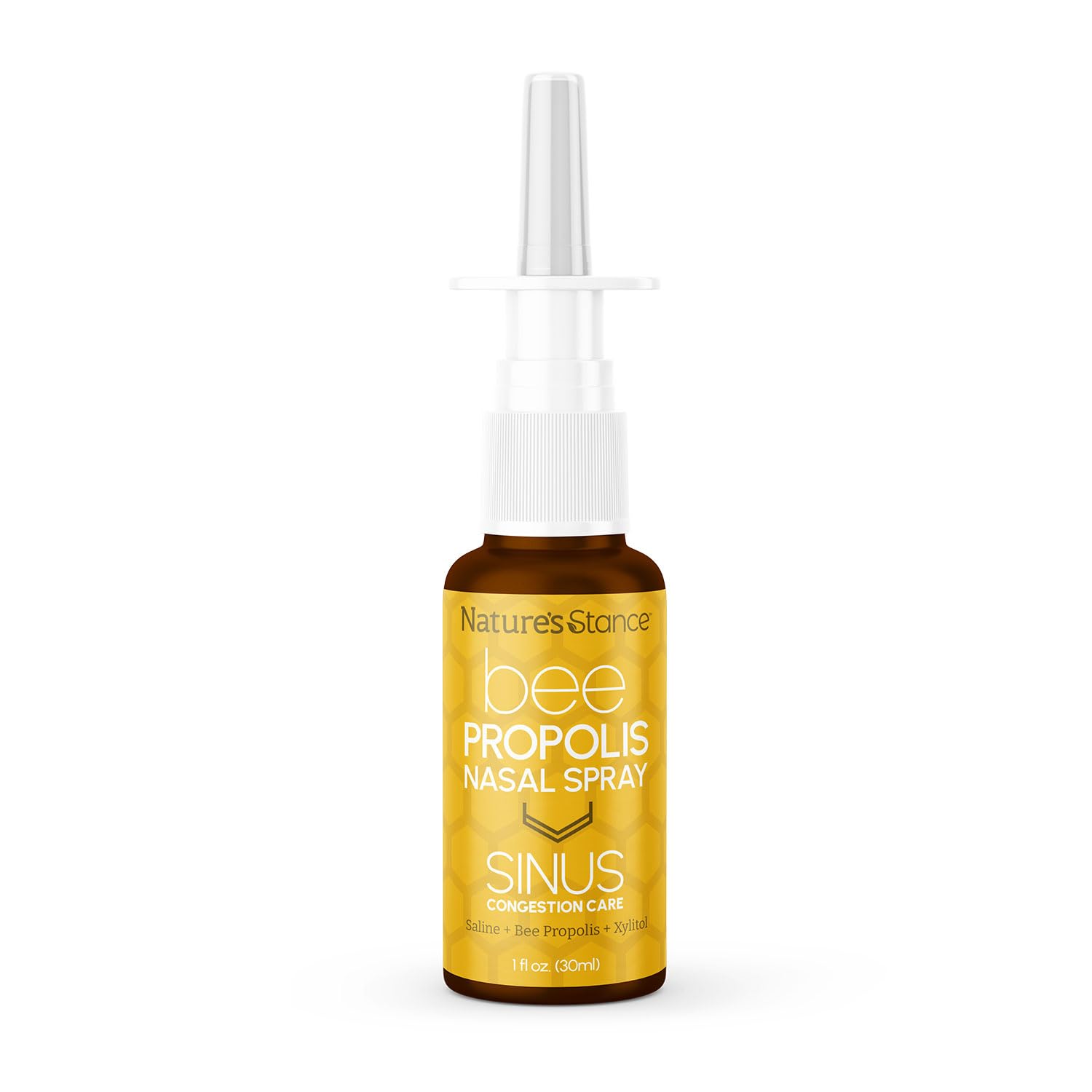 Natures Stance Bee Propolis Nasal Spray Dead Sea Salt Saline Solution Bee Propolis Xylitol Blend Gentle pH-Balanced Nasal