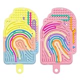 instructivo juguete kinder sorpresa AUTISM TOY REDUCER: esta tabla de actividad sensorial es colorida y visualmente atractiva, lo que puede aliviar el estrés y mejorar la concentración. Puedes colocar cualquier forma de cuerda de silicona en las ranuras de la tabla de actividad sensorial para crear el patrón perfecto.