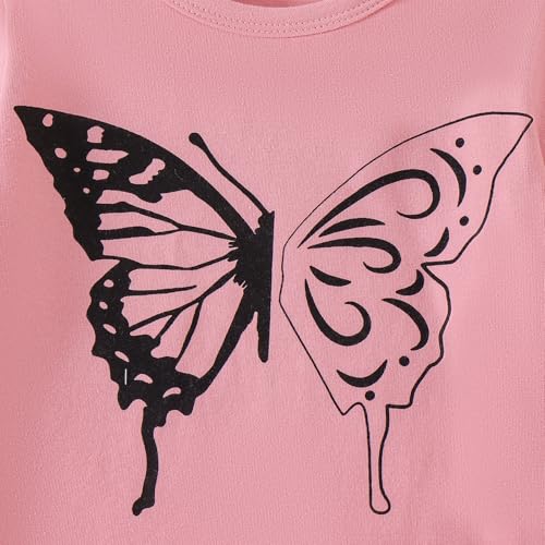 Image of Toddler Girl Clothes Kids Summer Outfits Short Sleeve Leopard-Print T-Shirt and Shorts 2 Piece Set 2-8 Years