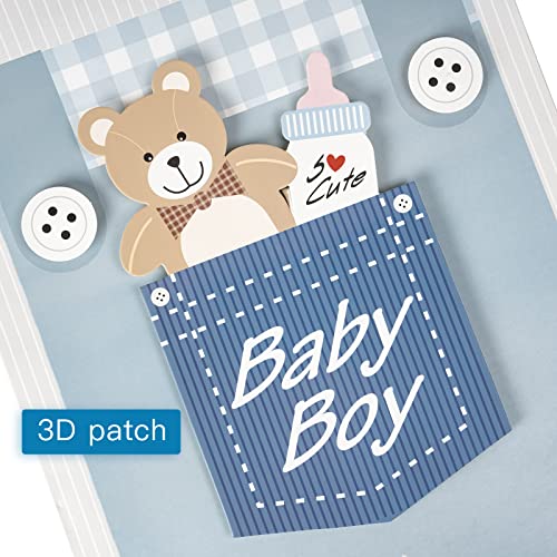 Loveinside KGB-BB12616-B-BEAR1 Baby Boy Gift Bag With Tissue Paper And Greeting Card thumb #2