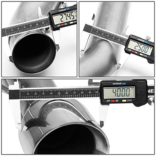 Dna Motoring Cbe-Mu-Fm11-37L Exhaust Axle Cat Back System W/4 Inch Muffler Tip #TOP5