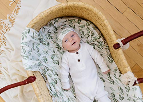 Image of Copper Pearl Swaddle Blankets for Newborns | Soft Stretchy Receiving Blankets for Boys and Girls | Large 46 x 46 Inch Baby Blankets | Lightweight and Breathable Swaddles | Fern