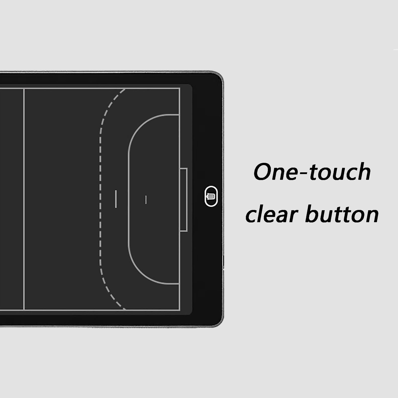 Lavagna Elettronica for Scaletta di Calcio, Lavagna for Allenatori LCD da Basket, con Penna Scrivere a Induzione, Materiale Durevole, Partite, Allenamento, Insegnamento(Tennis)